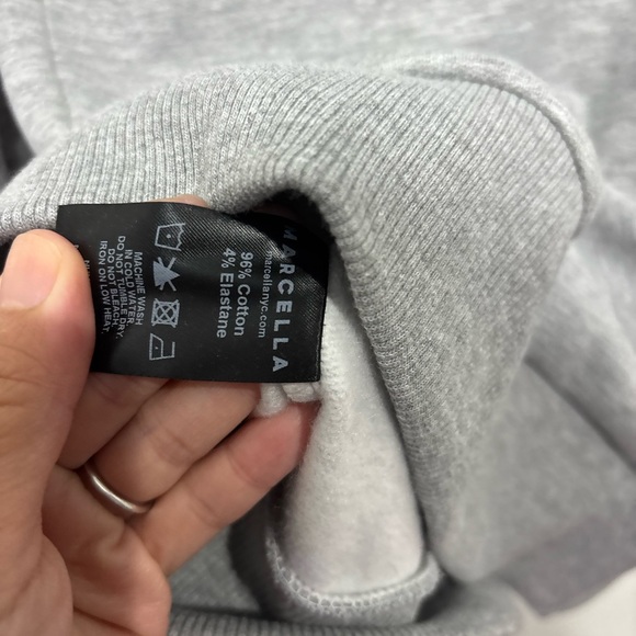 MARCELLA Grey Criss Cross Front Hoodie XS - Picture 5 of 5